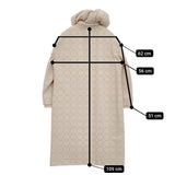 mina perhonen キルトライナー付き ya6653 サイズ40 刺繍 定価165000円 コート ピンクベージュ レディース ミナペルホネン【中古】5-1222T♪