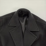 DRESSTERIOR ハーフ丈 ダブルコート 085-93087 サイズ38 ピーコート ブラック レディース ドレステリア【中古】5-1226A♪