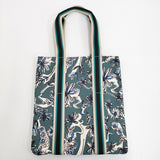 MARNI 新品 プリントキャンバスバッグ フラワーカフェ 定価31900円 トートバッグ 2025 グリーン ホワイト レディース マルニ【中古】5-1222G♪