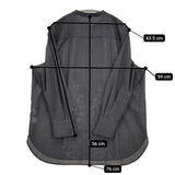 23区 TWボイル フリルディテールブラウス 定価25960円 BLWWGW0416 シアー ブラウス シャツ 25AW チャコールグレー レディース 23区【中古】5-1222M♪