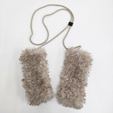 SUM1 STYLE フェイクカルガンハンドウォーマー 定価9680円 EAS1052416A0003 手袋 25AW ベージュ レディース スミスタイル【中古】5-1222T♪