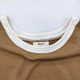 HUG.U レイヤード風 サイズF 長袖Ｔシャツ カットソー ロンＴ 25AW ブラウン レディース ハグユー【中古】6-0215M♪
