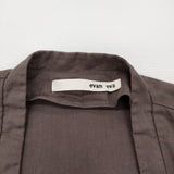evam eva コットンシルク カシュクールブラウス 羽織り 定価20520円 E181T103 ブラウス シャツ ブラウン レディース エヴァムエヴァ【中古】6-0215M♪