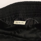 susuri モエケパンツ タイパンツ 別珍 定価44000円 25-551 サイズ0 パンツ 25AW ブラック レディース ススリ【中古】5-1222T♪