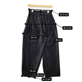 susuri モエケパンツ タイパンツ 別珍 定価44000円 25-551 サイズ0 パンツ 25AW ブラック レディース ススリ【中古】5-1222T♪