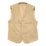 susuri サービングベスト コーデュロイ オーバーサイズベスト 定価46200円 24-052 サイズ4 ベスト ベージュ レディース ススリ【中古】5-1222T♪