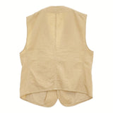 susuri サービングベスト コーデュロイ オーバーサイズベスト 定価46200円 24-052 サイズ4 ベスト ベージュ レディース ススリ【中古】5-1222T♪