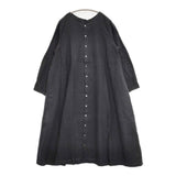 nest Robe 起毛リネンボタンドワンピース 01204-1594 2way ワンピース ブラック レディース ネストローブ【中古】6-0225M♪
