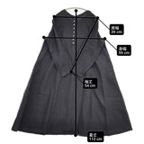 nest Robe 起毛リネンボタンドワンピース 01204-1594 2way ワンピース ブラック レディース ネストローブ【中古】6-0225M♪