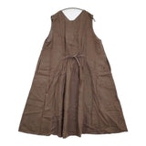 nest Robe 起毛リネンドロストワンピース 01204-1575 ノースリーブドレス ワンピース ブラウン レディース ネストローブ【中古】6-0115T♪