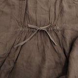 nest Robe 起毛リネンドロストワンピース 01204-1575 ノースリーブドレス ワンピース ブラウン レディース ネストローブ【中古】6-0115T♪