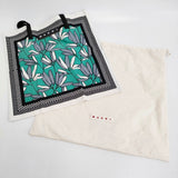 MARNI マルニフラワーカフェ バンダナトート BANDANA TOTE トートバッグ ファーングリーン レディース マルニ【中古】5-1228G♪
