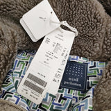 mina perhonen land puzzle va2286 サイズ38 定価68000円 コーデュロイ フード付き ダウンベスト ベージュ レディース ミナペルホネン【中古】5-1226T♪