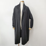 R&D.M.Co- ウール ロングカーディガン 羽織り コート ローブ カーディガン チャコールグレー レディース オールドマンズテーラー【中古】6-0106T♪