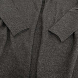 R&D.M.Co- ウール ロングカーディガン 羽織り コート ローブ カーディガン チャコールグレー レディース オールドマンズテーラー【中古】6-0106T♪