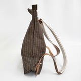 R&D.M.Co- ROBINSON’S チェック 2WAY トート 定価64900円 6440 リュック・デイパック ダークブラウン レディース オールドマンズテーラー【中古】5-1228G♪