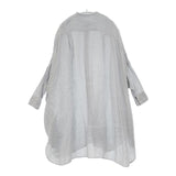 R&D.M.Co- LINEN HEMP GAUZE DOLMAN SLEEVE SHIRT ガーゼドルマンスリーブシャツ 定価57200円 ワンピース ブルーグレー レディース オールドマンズテーラー【中古】6-0419M∞