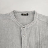 R&D.M.Co- LINEN HEMP GAUZE DOLMAN SLEEVE SHIRT ガーゼドルマンスリーブシャツ 定価57200円 ワンピース ブルーグレー レディース オールドマンズテーラー【中古】6-0419M∞