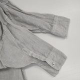R&D.M.Co- LINEN HEMP GAUZE DOLMAN SLEEVE SHIRT ガーゼドルマンスリーブシャツ 定価57200円 ワンピース ブルーグレー レディース オールドマンズテーラー【中古】6-0419M∞