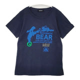 ZUCCa ZU53JK453 製品染め コットン プリント 半袖Ｔシャツ カットソー ネイビー レディース ズッカ【中古】6-0608S∞