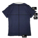 ZUCCa ZU53JK453 製品染め コットン プリント 半袖Ｔシャツ カットソー ネイビー レディース ズッカ【中古】6-0608S∞