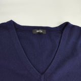 ZUCCa ZU13KN185 Vネックニット ウール サイズM 長袖 セーター ニット ネイビー レディース ズッカ【中古】6-0123T△