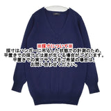 ZUCCa ZU13KN185 Vネックニット ウール サイズM 長袖 セーター ニット ネイビー レディース ズッカ【中古】6-0123T△