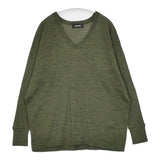 ZUCCa ZU13JJ446 Vネックニット ウール サイズM 日本製 セーター ニット カーキ レディース ズッカ【中古】6-0123T△