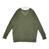 ZUCCa ZU13JJ446 Vネックニット ウール サイズM 日本製 セーター ニット カーキ レディース ズッカ【中古】6-0123T△
