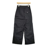 MHL. SOFT DENSE COTTON 595-3240501 定価27500円 サイズ0 ワイド パンツ 23AW ブラック レディース エムエイチエル【中古】6-0215G♪