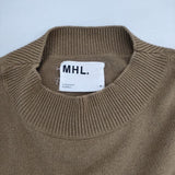 MHL. 595-2163501 VINTAGE DRY COTTON KNIT セーター ニット 22SS ベージュ レディース エムエイチエル【中古】6-0430M∞