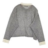 SARAHWEAR Wool Gauze Rib Contrast Collar T-shirt ウールガーゼリブポロシャツ 定価18480円 C91408 25AW グレー レディース サラウェア【中古】5-1226T♪