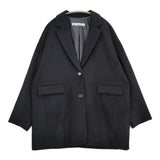 MICA & DEAL オーバーチェスターコート 定価47300円 0124307239 チェスターコート 24AW ネイビー レディース マイカ＆ディール【中古】5-1226T♪
