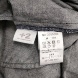 +2 プラスツー 4.5オンスデニムコットンワンピース 定価31900円 2355008 フリル ギャザー ワンピース 25AW ネイビー レディース【中古】5-1226M♪