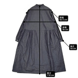 +2 プラスツー 4.5オンスデニムコットンワンピース 定価31900円 2355008 フリル ギャザー ワンピース 25AW ネイビー レディース【中古】5-1226M♪