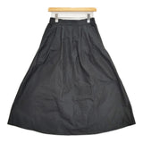 Espeyrac シャンブレータフタ デザインスカート 定価15400円 イージー ロングスカート 22AW ブラック レディース エスペラック【中古】6-0215G♪