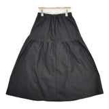 Espeyrac シャンブレータフタ デザインスカート 定価15400円 イージー ロングスカート 22AW ブラック レディース エスペラック【中古】6-0215G♪