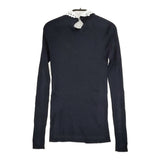 IENA レース襟ホールガーメント リブプルオーバー 定価14300円 付け襟 クルーネック ニット 25SS ブラック レディース イエナ【中古】5-1226M♪