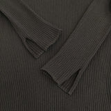 IENA レース襟ホールガーメント リブプルオーバー 定価14300円 付け襟 クルーネック ニット 25SS ブラック レディース イエナ【中古】5-1226M♪