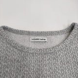 nombre impair メランジ天竺変形スリーブP/O 定価11000円 長袖Ｔシャツ カットソー 25AW グレー レディース ノンブルアンペール【中古】5-1226T♪