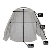 nombre impair メランジ天竺変形スリーブP/O 定価11000円 長袖Ｔシャツ カットソー 25AW グレー レディース ノンブルアンペール【中古】5-1226T♪