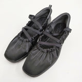 Le Talon Lエラスティックスニーカー サイズ23cm バレエシューズ 定価13750円 スニーカー ブラック レディース ルタロン【中古】5-1228G♪