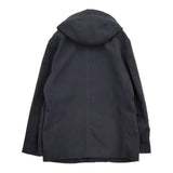 BEAMS HEART 42-19-0042-147 サイズL フード着脱 メルトン コート ネイビー メンズ ビームスハート【中古】6-0126T♪
