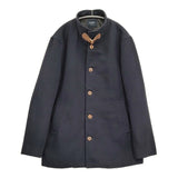 BEAMS HEART 42-19-0042-147 サイズL フード着脱 メルトン コート ネイビー メンズ ビームスハート【中古】6-0126T♪