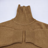 KANEKO ISAO K73KA29 タートルネック ラムウール セーター ニット ブラウン レディース カネコイサオ【中古】6-0115T♪