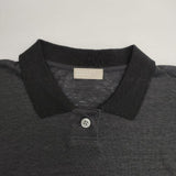 MARGARET HOWELL LINEN JERSEY POLO 578-9168032 リネン 半袖 ポロシャツ チャコールグレー レディース マーガレットハウエル【中古】6-0608S∞