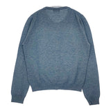 MARGARET HOWELL 578-164503 ウールコットン サイズ2 クルーネック カーディガン ブルーグレー レディース マーガレットハウエル【中古】6-0123T△