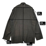 babaghuri J0491TFJ302 シルク スタンドカラー ジャケット チャコールグレー レディース ババグーリ【中古】6-0513M∞