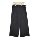 agnes b. ワイドストレートパンツ サイズ40 パンツ ブラック レディース アニエスベー【中古】6-0314M♪
