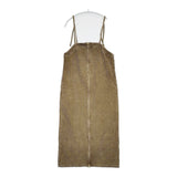 DOUDOU コーデュロイジャンスカ サイズ38 定価17600円 ジャンパースカート ワンピース 25AW カーキ レディース ドゥドゥ【中古】5-1226T♪